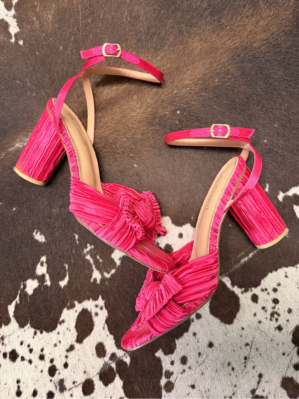 Pink Bow Amoji Heels